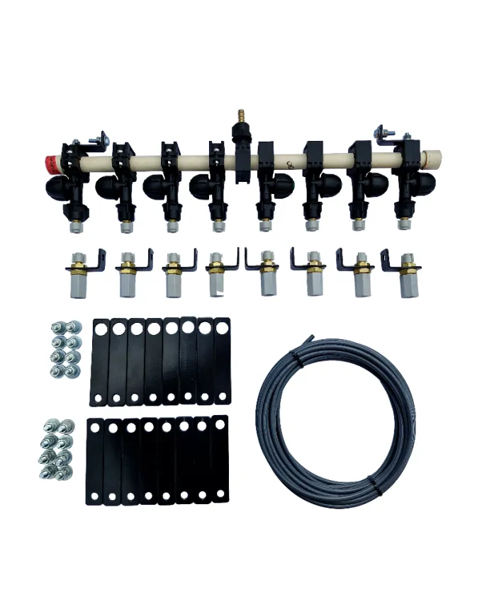 Kit Bicos de Pulverização no Sulco para 8 Linhas 