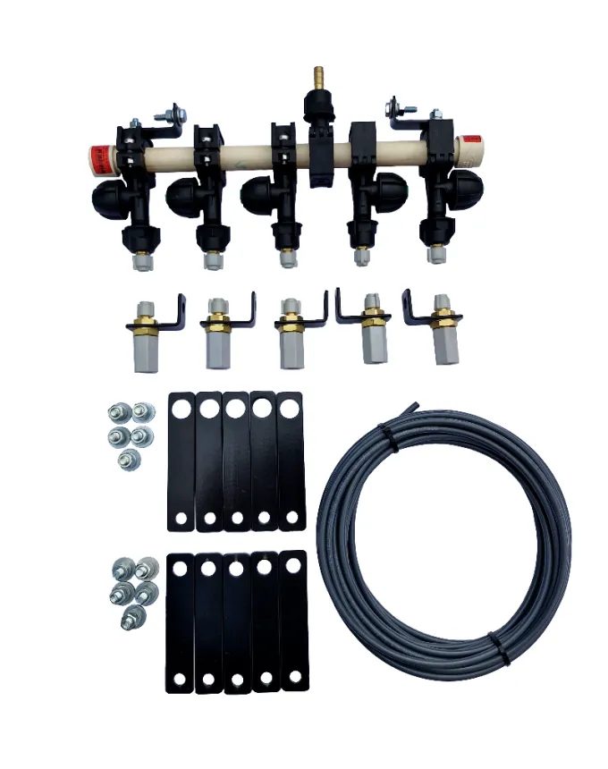 Kit Bicos de Pulverização no Sulco para 5 Linhas 