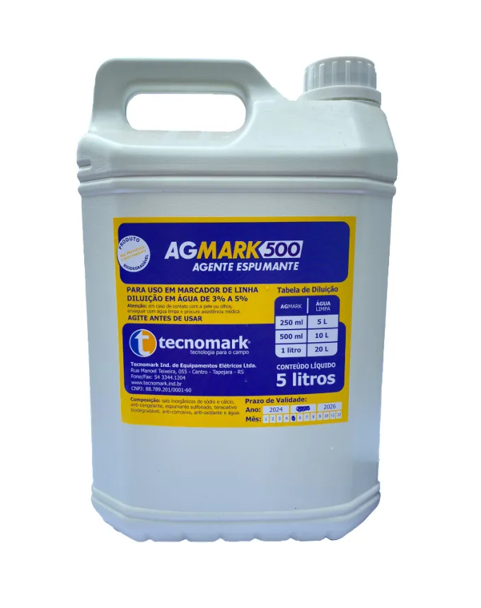 Agente Espumante Detergente para Marcador de Linha 5 Litros